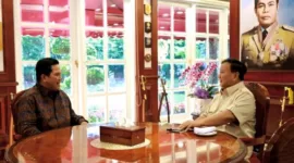 Menteri Pertahanan Prabowo Subianto dan Menteri BUMN Erick Thohir. (Dok. Kemhan.go.id) 