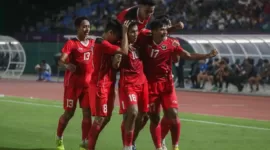 Timnas U-22 mencetak sejarah meraih emas cabang sepak bola SEA Games 2023 Kamboja. (Dok. Kemenpora.go.id)

