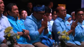 Acara Tim Kampanye Daerah (TKD) Jawa Barat, di The Convention Hall Paskal, Bandung, Jawa Barat. (Dok. Tim Media Prabowo-Gibran)