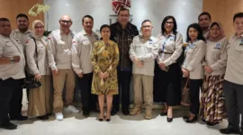 Foto: Pertemuan pengurus PROPAMI dengan Iman Rachman, Direktur Utama BEI, di Gedung Bursa SCBD Sudirman (22/1/24). (Doc.Ist)