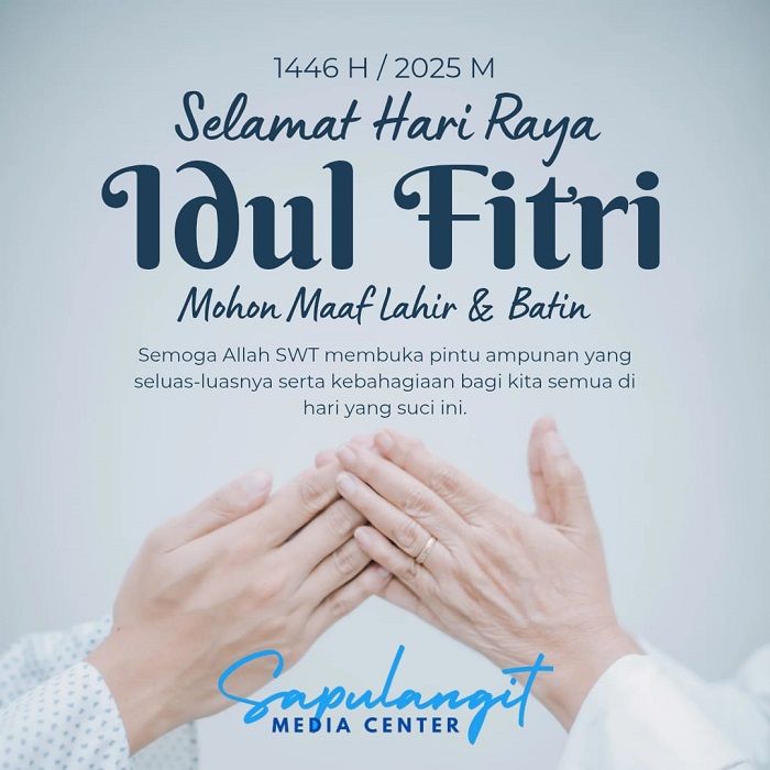HMN Media (Hallo Media Network) dan segenap jajaran portal berita ini mengucapkan Selamat Hari Raya Idul Fitri 2025. HMN Media dan Sapulangit Media Center (SMC) melayani publikasi press release lebih dari 150 media online dengan berbagai segmentasi (a/l media: nasional (politik dan hukum), ekonomi & bisnis, celeb & beauty, pers daerah, dan sebagainya. WhatsApp: 085315557788. (Dok. Sapulangit.com)