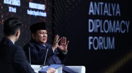 Presiden RI Prabowo Subianto dalam Forum Diplomasi Antalya 2025 di Turki. (Dok. Tim Media Prabowo)