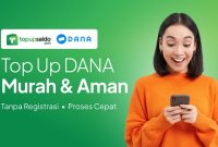 TopUpSaldo dapat menjadi salah satu opsi untuk dibandingkan saat kamu membutuhkan saldo DANA. (Dok. Topupsaldo.com)